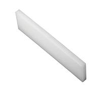 Foglio rettangolare in nylon bianco 1 m x 50 mm spessore 2-10 mm