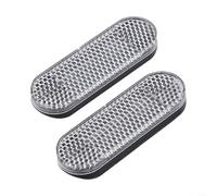 Foglio riflettente anteriore accessorio per scooter Xiao 9 che supporta una maggiore distanza di riconoscimento di notte (argento)