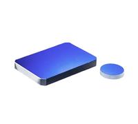 Foglio riflettente in vetro ottico K9 ad alta precisione - Rivestito in alluminio, quadrato/rotondo for una migliore riflessione della luce, 1 PZ(15x1mm)