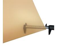 Foglio satinato Spessore lastra acrilica 3 mm, satinata su un lato oro/argento/rosso, elevata resistenza agli urti, 1 pz(Khaki,300 * 300mm)