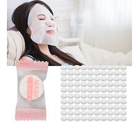 Foglio Singolo per Maschera Facciale in Carta e Cotone, Maschera Compressa Fai Te per Cura Pelle a Casa e in Salone, Uso Getta e Via per Viso, Prodotti per Skincare Essenziale