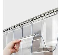 Foglio tenda della striscia del PVC, kit industriale della tenda della striscia, completamente preinstallato trasparente, adatto a stalle, recinzioni e padiglioni,wide130CM-Height 2.4m