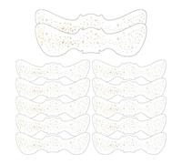 Fogukier Adesivo con lentiggini glitterate, adesivi per viso glitterati temporanei | Adesivi per lentiggini con trasferimento temporaneo in oro viso - 12 adesivi per viso impermeabili per fata,
