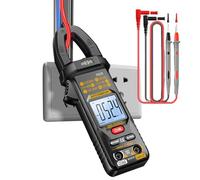 Fogukier Pinza Amperometrica | 4000 Conteghi Misuratore DC Senza Contatto,Display Digitale Intelligente per Elettricista Tensione CA CC - Utilizzo in Casa Officina Auto Garage