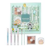 Fogukier Set completo di cosmetici per principianti, kit di trucco per donna | Kit completo per il trucco del viso da donna,Kit di cosmetici da viaggio con matita per sopracciglia, rossetto e pennello