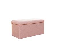 FOGUO Pouf Contenitore Rettangolare 40x25x25cm, Pouf Poggiapiedi Morbido, Puff Contenitori Moderno, Sgabello Basso, Sgabello Divano, Baule Portaoggetti