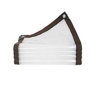 FOGUO Teloni Impermeabili Trasparenti 2x8m, Telone Impermeabile per Esterno Trasparente, Telo Pesante Impermeabile, con Occhielli, Resistente Ai Raggi UV Ripstop, per Protezione dalle Intemperie