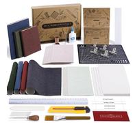 FOGWOWO Kit per rilegatura libri, 145 pezzi, per principianti, kit completo di strumenti e materiali per rilegatura con istruzioni e video tutorial, forniture per rilegatura, kit per la creazione di
