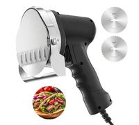 FOHERE Affettatrice Kebab per kebab, Coltello Elettrico Shawarma 80W, Taglierina Giroscopica Commerciale in Acciaio Inox, Affettatrice Doner Kebab, Diametro Lama Φ4/100mm, Spessore Regolabile 0-8mm