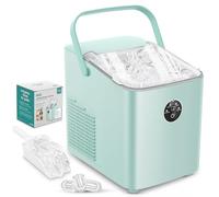 FOHERE Macchina Ghiaccio 14KG/24h, Cubetti/5 Min, Autopulente, 2 Dimensioni