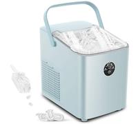 FOHERE Macchina Ghiaccio 14KG in 24h, Cubetti in 6-8 Min, Autopulente, 2 Dimensioni di Ghiaccio, Macchina per il Ghiaccio