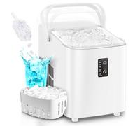 FOHERE Macchina per il Ghiaccio 14kg/24h, Ghiaccio in 5 Min, Autopulente