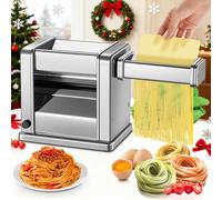 FOHERE Macchina per la Pasta Elettrica Acciaio Inossidabile, Con 2 Lame (1.5 mm/