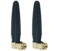 Fohevers 2-Pack Antenna WiFi 2.4G WiFi Antenna SMA Adattatore maschio 90 ° Gomiti Connettore 3DBi Antenna di segnale Wifi omnidirezionale per router wireless