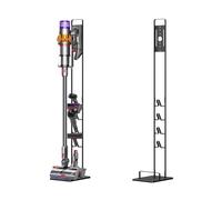 Foho Porta Supporto Organizer Compatible per Dyson V16 Gen5 V15 V12 V11 V10 V8 V7 V6, Base in Metallo per Aspirapolvere a Pavimento Senza Fori, Stabile, Risparmia Spazio