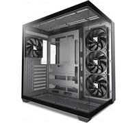 FOIFKIN F300 Case PC ATX con 4 ventole non-RGB, Case PC Gaming, Case computer mid-tower con vetro panoramico, Case ATX nero, Supporto radiatore 360 mm, Type-C, Alto flusso d'aria (Nero, F300)
