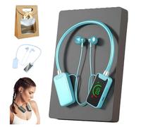 Foihletpath Sports Karaoke Bluetooth Earphones - Wireless Neckband Headset with Built-in Sound Card, Waterproof Mic for Live Streaming & Workouts(Blue)