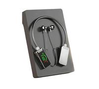 Foihletpath Sports Karaoke Bluetooth Earphones, Wireless Sound Card Live Broadcasting And Audio Editing Earphones,Bluetooth Neck-Hanging Earbud Headset, Live Broadcasting Audio Earbud (Black)