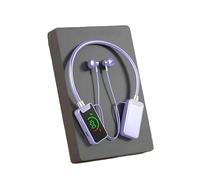 Foihletpath Sports Karaoke Bluetooth Earphones, Wireless Sound Card Live Broadcasting And Audio Editing Earphones,Bluetooth Neck-Hanging Earbud Headset, Live Broadcasting Audio Earbud (Purplu)