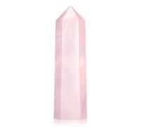 FoiiLiio 9-10cm Cristallo di Quarzo Rosa Rocca Torre di Pietra Naturale Pietra Preziosa Stelo di Cristallo Grandi Torri Pietra di Guarigione Meditazione Pietra di Energia