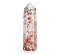 FoiiLiio 9-10cm Rossa Messicana Cristallo di Rocca Torre di Pietra Naturale Pietra Preziosa Stelo di Cristallo Grandi Torri Pietra di Guarigione Meditazione Pietra di Energia