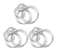 FOIJPPINP 60 Pezzi Metallo Acchiappasogni Anelli Cerchi Acciaio Anelli D' per, macramè e Altri Progetti DIY nel 5 Dimensioni