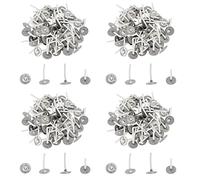 FOIJPPINP Stoppini per Candele da 2000 Pezzi Stoppini per Candele Un Basso Fumo da 1 Pollice con Linguette nel Metallo Stoppini