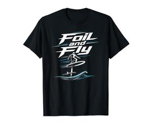 Foil And Fly Aliscafo Surf Sport Acquatici Maglietta