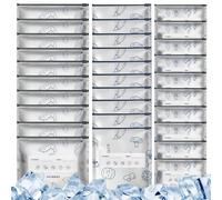 Foil Bags for Food - Stand Up Zip Lock, alluminio Foil Storage Bags with Freshness Keep, Freezer Safe Details for Vegetables & Fruits, Resealable Packaging for Meal Prep, Seafood & Busy Parents Use