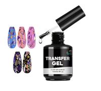 Foil Gel Transfer per Unghie 15ml Adesione Forte e Lunga Durata | Gel Transfer per Unghie per Manicure Fai-da-te Uso Domestico Salone di Bellezza Principianti e Utenti Esperti