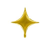 Foil Palloncino Stella 4 punti - oro - 42 cm