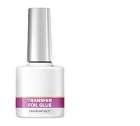 Foil Transfer Gel - Strong Adhesive Nail Glue, Professional Clear Bonding Liquid for Decorative Foil Stickers, Long Lasting UV LED Soak Off Formula, Ideal for Salon and Home Manicure