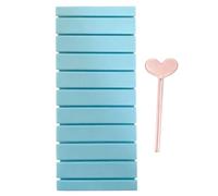 Foil Transfer Organizer, 3D Printed Storage Box, Portable Nail Foil Container with Multi Slot Protective Design, Home Use Set, Travel Salon Kit, Organizer for Studio Professionals Women, blu, Se