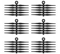 Foilswirl Set da 6 (10 pz/set) nero 2ba punte elettroniche per freccette Fit Point Plus punte in plastica - Fit Point Plus punte universali in plastica morbida