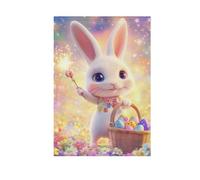 Foiosoh Bandiera da giardino con animali magici pasquali, 71 x 101 cm, robusta bandiera floreale per esterni, cortile, casa, piccole vacanze stagionali, prato, patio, bandiere decorative