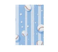 Foiosoh Bandiera da giardino con baseball, colore azzurro, 30,5 x 45,7 cm, robusta bandiera da giardino di benvenuto, per esterni, cortile, casa, piccole vacanze stagionali, prato, patio, bandiere