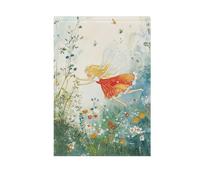 Foiosoh Bandiera da giardino con fatine volanti e paese delle meraviglie, 30,5 x 45,7 cm, robuste bandiere da giardino di benvenuto per esterni, cortile, casa, piccole vacanze stagionali, prato, patio