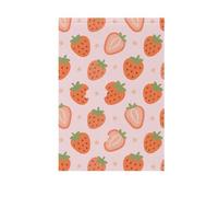 Foiosoh Bandiera da giardino con fragole rosse, 71 x 101 cm, robusta bandiera floreale per esterni, cortile, casa, piccole vacanze stagionali, prato, patio, bandiere decorative