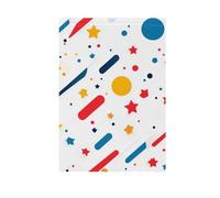 Foiosoh Bandiera da giardino con motivo semplice a cerchi e strisce, 30,5 x 45,7 cm, robuste bandiere da giardino di benvenuto per esterni, cortile, casa, piccole vacanze stagionali, prato, patio