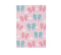 Foiosoh Bandiera da giardino con papillon e nuvola, 30,5 x 45,7 cm, robusta bandiera da giardino di benvenuto per esterni, cortile, casa, piccole vacanze stagionali, prato, patio, bandiere decorative