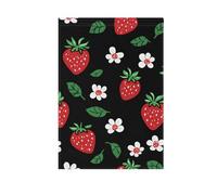 Foiosoh Bandiera da giardino floreale con fragole e frutta, 30,5 x 45,7 cm, robuste bandiere da giardino di benvenuto per esterni, cortile, casa, piccole vacanze stagionali, prato, patio, bandiere