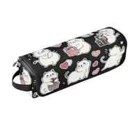 Foiosoh Borsa da viaggio e tappetino resistente al calore, custodia da viaggio a doppio strato per ferri da stiro, piastre, arricciacapelli, ragdoll con bellissimi gatti, nero