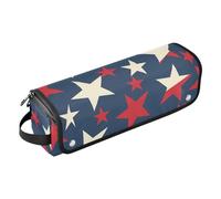 Foiosoh Borsa da viaggio per attrezzi da capelli e tappetino resistente al calore con cerniera, impermeabile, portatile, aperta, piatta, borsa da viaggio per piastre, piastre arricciacapelli, stelle