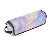 Foiosoh Borsa da viaggio per strumenti per capelli, con cuscinetto resistente al calore, impermeabile, portatile, aperta, piatta, per strumenti caldi, ferro arricciacapelli, volumizzante, styler