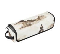 Foiosoh Borsa da viaggio per strumenti per capelli con tappetino in ferro, impermeabile, organizer da viaggio per arricciatura piatta, per utensili caldi e accessori per la cura dei capelli, cowgirl e