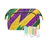 Foiosoh Borse per il trucco verde mimetico elicottero borse per trucco da viaggio leggere gioielli per kit da viaggio, punto colorato e blocco, 1 size, Cartone animato