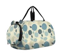 Foiosoh Circle and Leaf - Borsone da palestra per ragazze, con scomparto per scarpe, leggero, borsa da viaggio per viaggi, nuoto, danza, danza