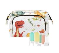 Foiosoh Cowgirl Cowboy Cactus Set Borse Trucco Essenziali Borse Trucco per Donne Donne Portafoglio per Oggetti Personali Organizzatore, Motivo Dino Cartone Animato, Taglia unica, Cartone animato,