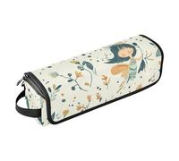 Foiosoh Custodia da viaggio 2 in 1 per ferro arricciacapelli e tappetino resistente al calore, impermeabile, organizer da viaggio per ferri da stiro e accessori per la cura dei capelli, fata e ramo