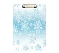 Foiosoh Fiocco di neve senza cuciture personalizzato clipboard trasparente per le donne legali allenatori di basket dimensioni 9 x 12